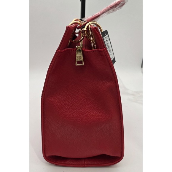 Badgley Mischka Vegan Leather Tote Bag with Straps in Red‎ NWT MSRP$129 #0114 - Picture 12 of 15